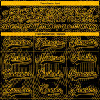 Custom Black Gold-White 3D Pattern Curve Lines Hockey Lace Neck Jersey