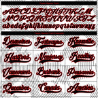 Custom White Black-Red 3D Pattern Curve Lines Hockey Lace Neck Jersey