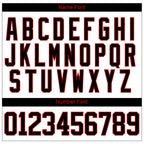 Custom White Black-Red 3D Pattern Curve Lines Hockey Lace Neck Jersey