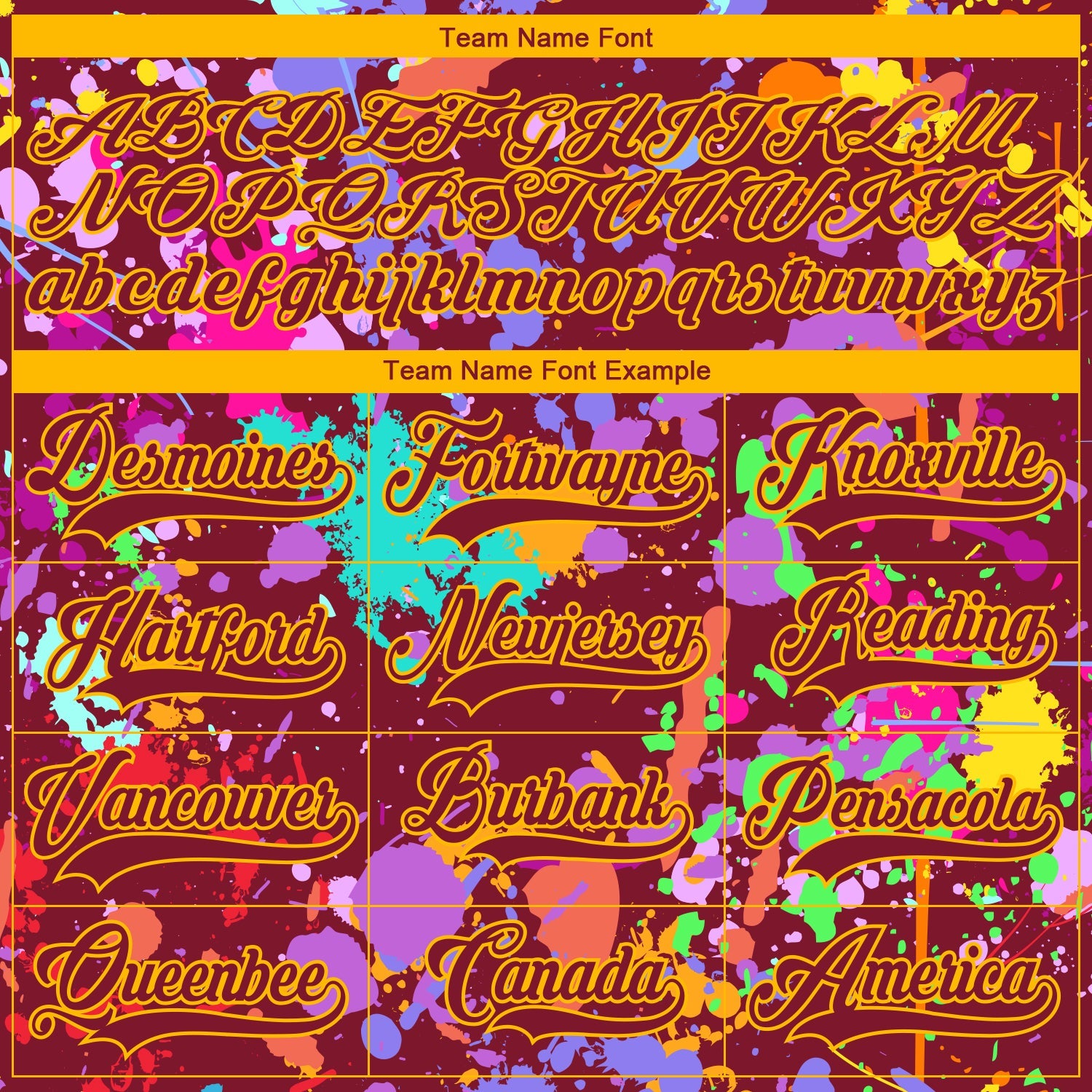 Custom Graffiti Pattern Crimson Gold-White 3D Pattern Splash Art Hockey Lace Neck Jersey