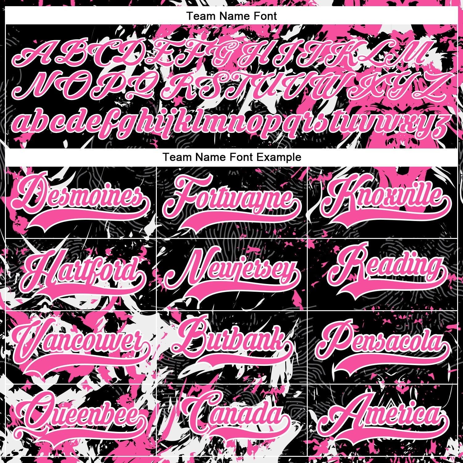 Custom Black Pink-White 3D Fluid Art Splash Hockey Lace Neck Jersey