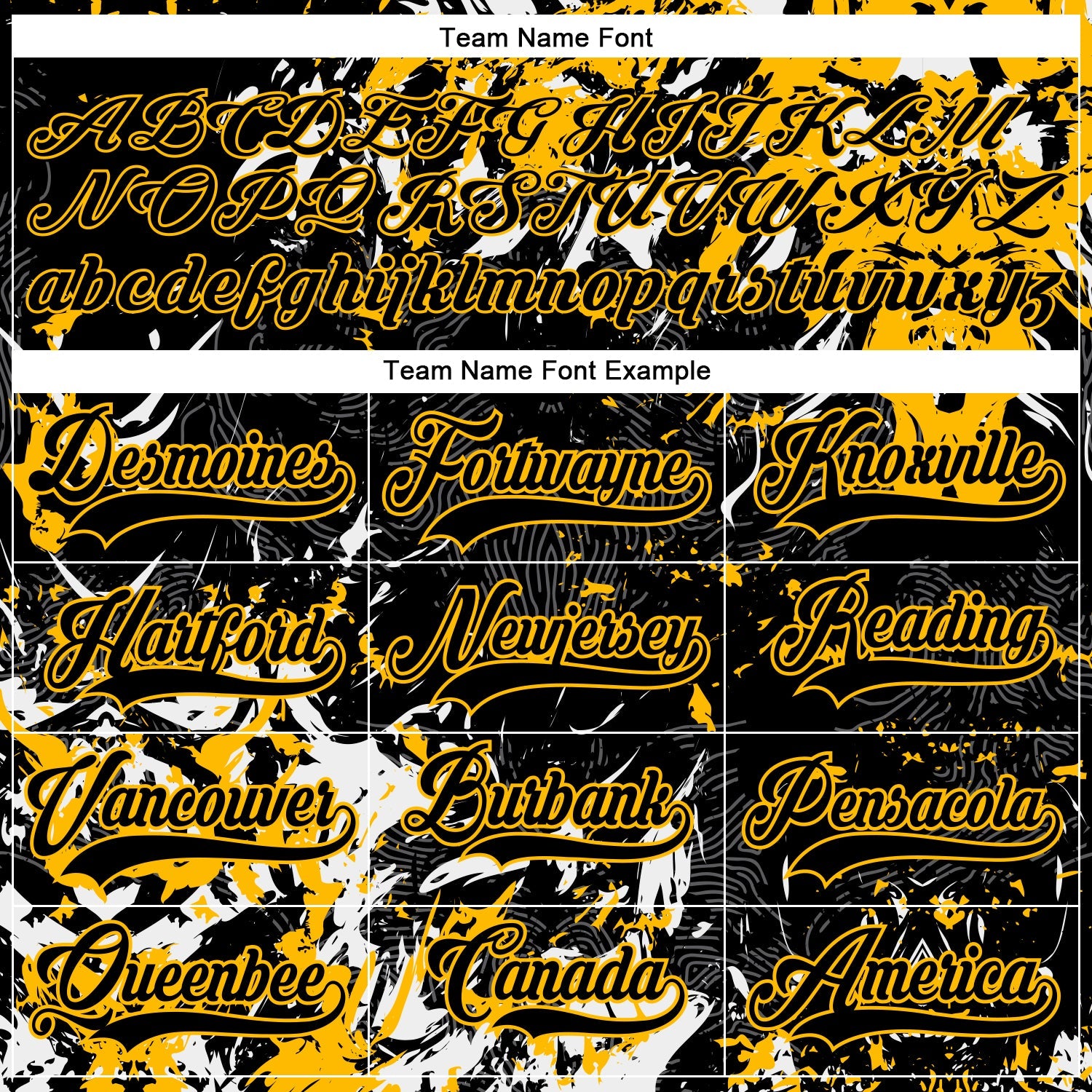 Custom Black Gold-White 3D Fluid Art Splash Hockey Lace Neck Jersey