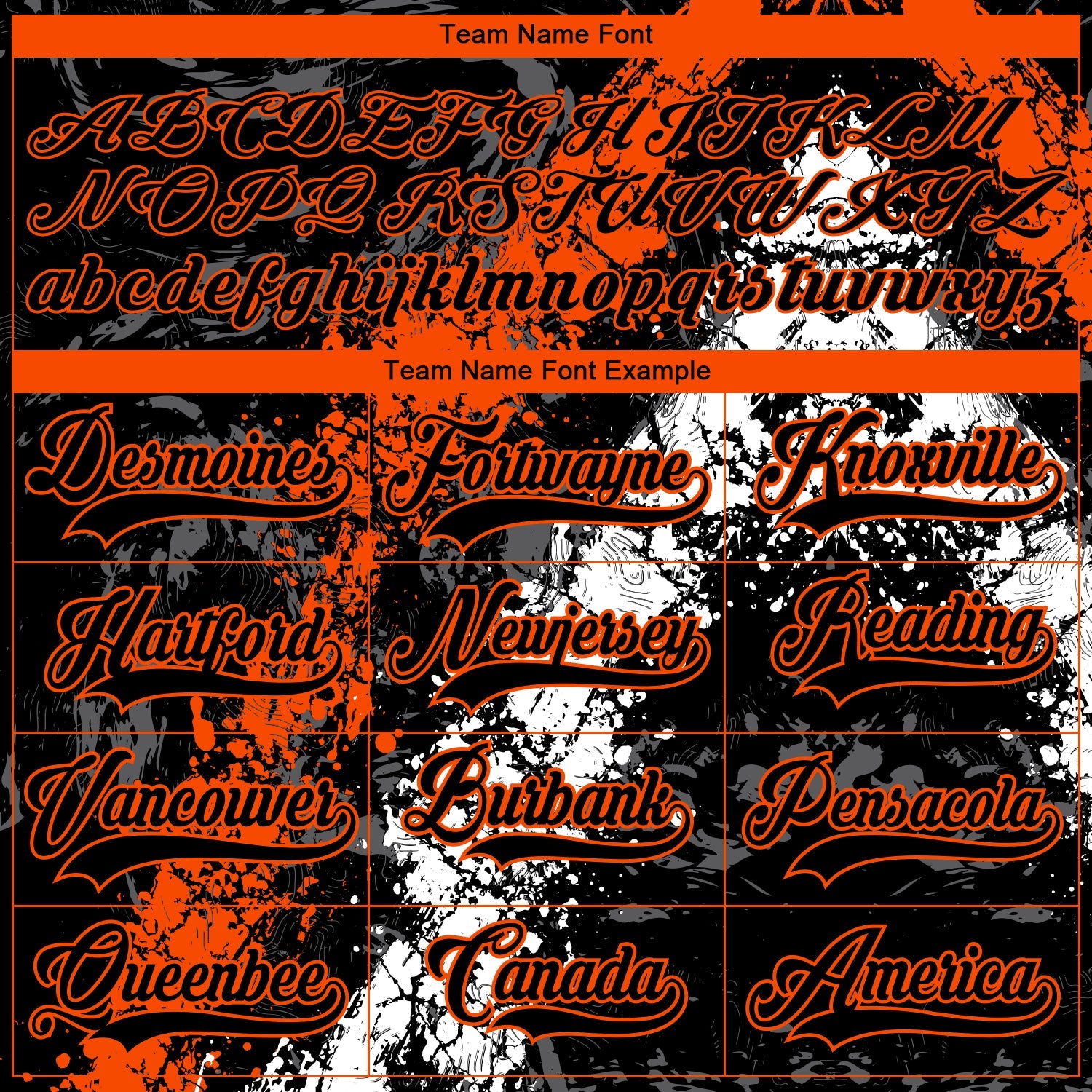 Custom Black Orange-White 3D Splash Art Hockey Lace Neck Jersey