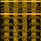 Custom Black Gold-White 3D Pattern Abstract Shape Hockey Lace Neck Jersey