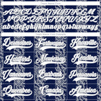 Custom Navy White-Gray 3D Pattern Abstract Shape Hockey Lace Neck Jersey