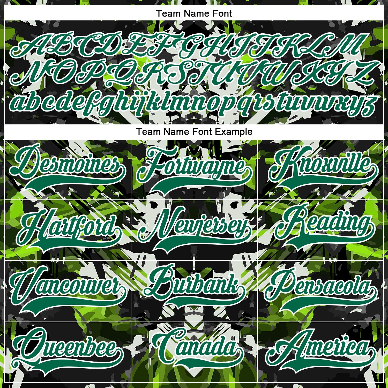 Custom Black Kelly Green White-Green 3D Pattern Abstract Grunge Hockey Lace Neck Jersey