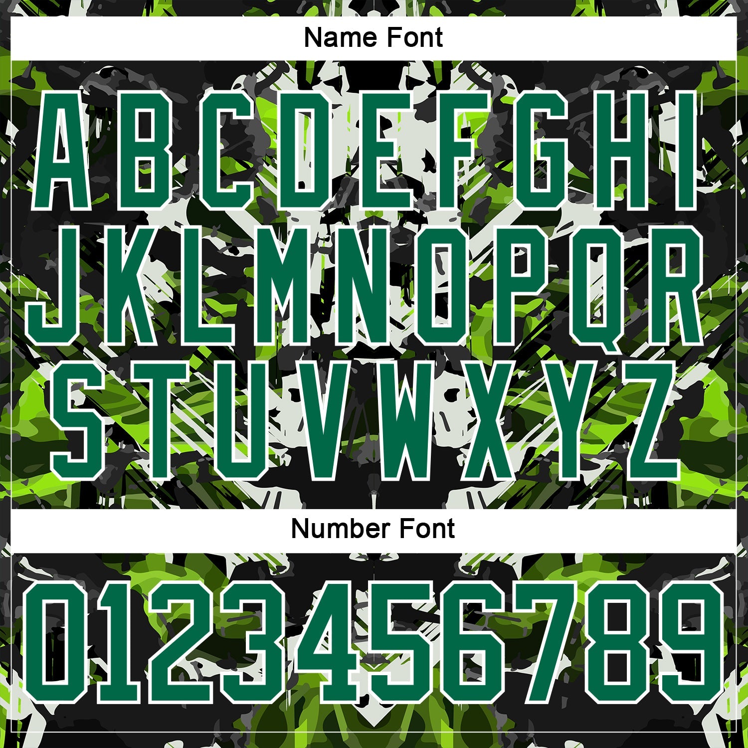 Custom Black Kelly Green White-Green 3D Pattern Abstract Grunge Hockey Lace Neck Jersey