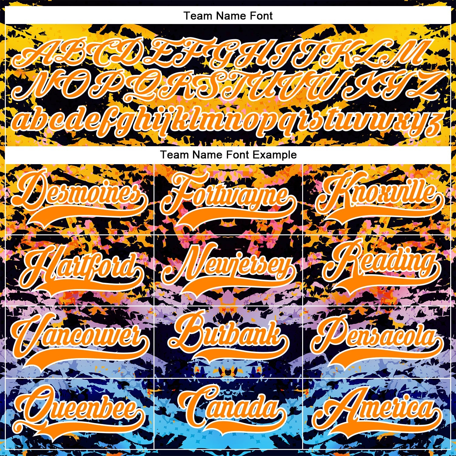 Custom Bay Orange Blue-White 3D Pattern Abstract Grunge Hockey Lace Neck Jersey