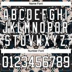 Custom Black White-Light Pink 3D Pattern Abstract Grunge Hockey Lace Neck Jersey