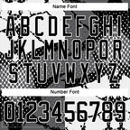 Custom Black Gray-White 3D Pattern Abstract Split Hockey Lace Neck Jersey