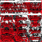 Custom Black Fire Red-White 3D Pattern Abstract Grunge Hockey Lace Neck Jersey