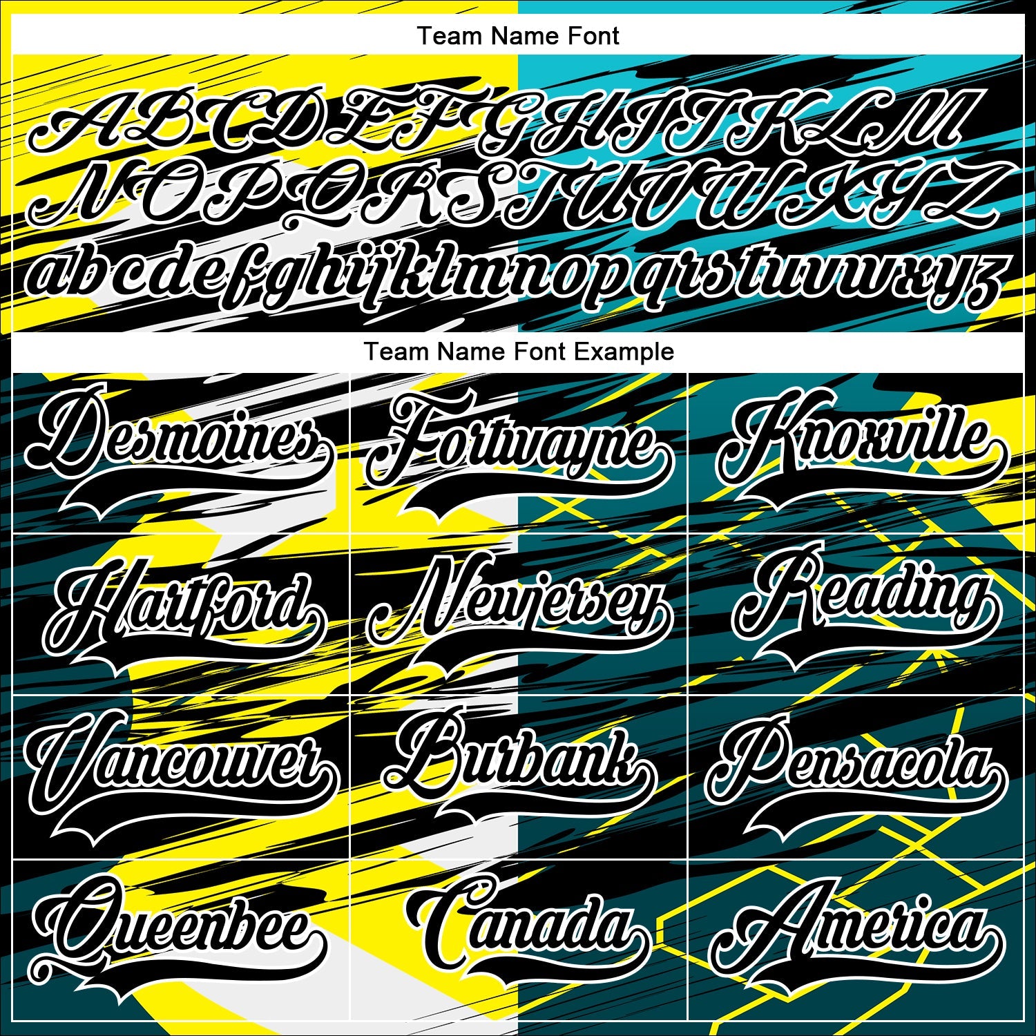 Custom Black Green-Yellow 3D Pattern Abstract Split Hockey Lace Neck Jersey