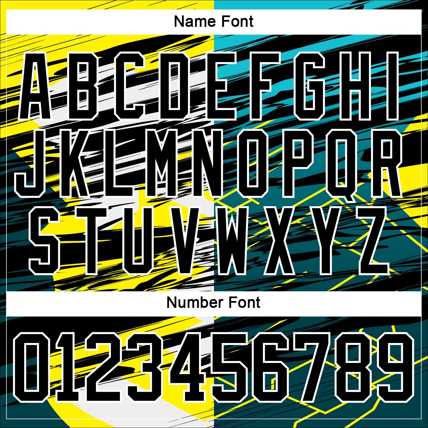 Custom Black Green-Yellow 3D Pattern Abstract Split Hockey Lace Neck Jersey