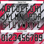 Custom Black Red-White 3D Pattern Cyber Mecha E-sport Hockey Jersey