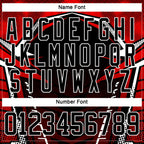 Custom Black Red-White 3D Pattern Cyber Mecha E-sport Hockey Jersey
