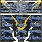 Custom Black US Navy Blue Red-White 3D Pattern Cyber Mecha E-sport Hockey Jersey