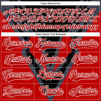 Custom Black Red Gray-White 3D Pattern Cyber Mecha E-sport Hockey Jersey