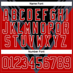 Custom Black Red Gray-White 3D Pattern Cyber Mecha E-sport Hockey Jersey