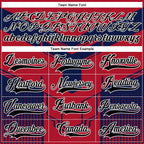 Custom Red Black Blue-White 3D Pattern Cyber Mecha E-sport Hockey Jersey