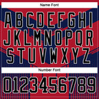 Custom Red Black Blue-White 3D Pattern Cyber Mecha E-sport Hockey Jersey