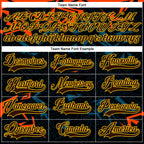 Custom Black Brown Yellow Orange Blue-White 3D Pattern Cyber Mecha E-sport Hockey Jersey