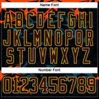 Custom Black Brown Yellow Orange Blue-White 3D Pattern Cyber Mecha E-sport Hockey Jersey