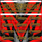 Custom Orange Navy Black Gray-Gold 3D Pattern Cyber Mecha E-sport Hockey Jersey