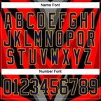 Custom Orange Navy Black Gray-Gold 3D Pattern Cyber Mecha E-sport Hockey Jersey