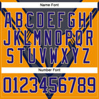 Custom Gray Dark Purple Yellow Cream-White 3D Pattern Cyber Mecha E-sport Hockey Jersey