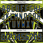 Custom Black US Navy Blue Green Navy Gold-White 3D Pattern Cyber Mecha E-sport Hockey Jersey