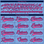 Custom Light Blue Pink Navy-White 3D Splash Art Hockey Lace Neck Jersey