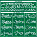 Custom Kelly Green White 3D Splash Art Hockey Lace Neck Jersey