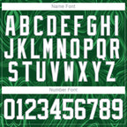 Custom Green White-Gray 3D Splash Art Hockey Lace Neck Jersey