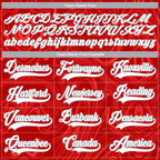 Custom Red White-Gray 3D Splash Art Hockey Lace Neck Jersey