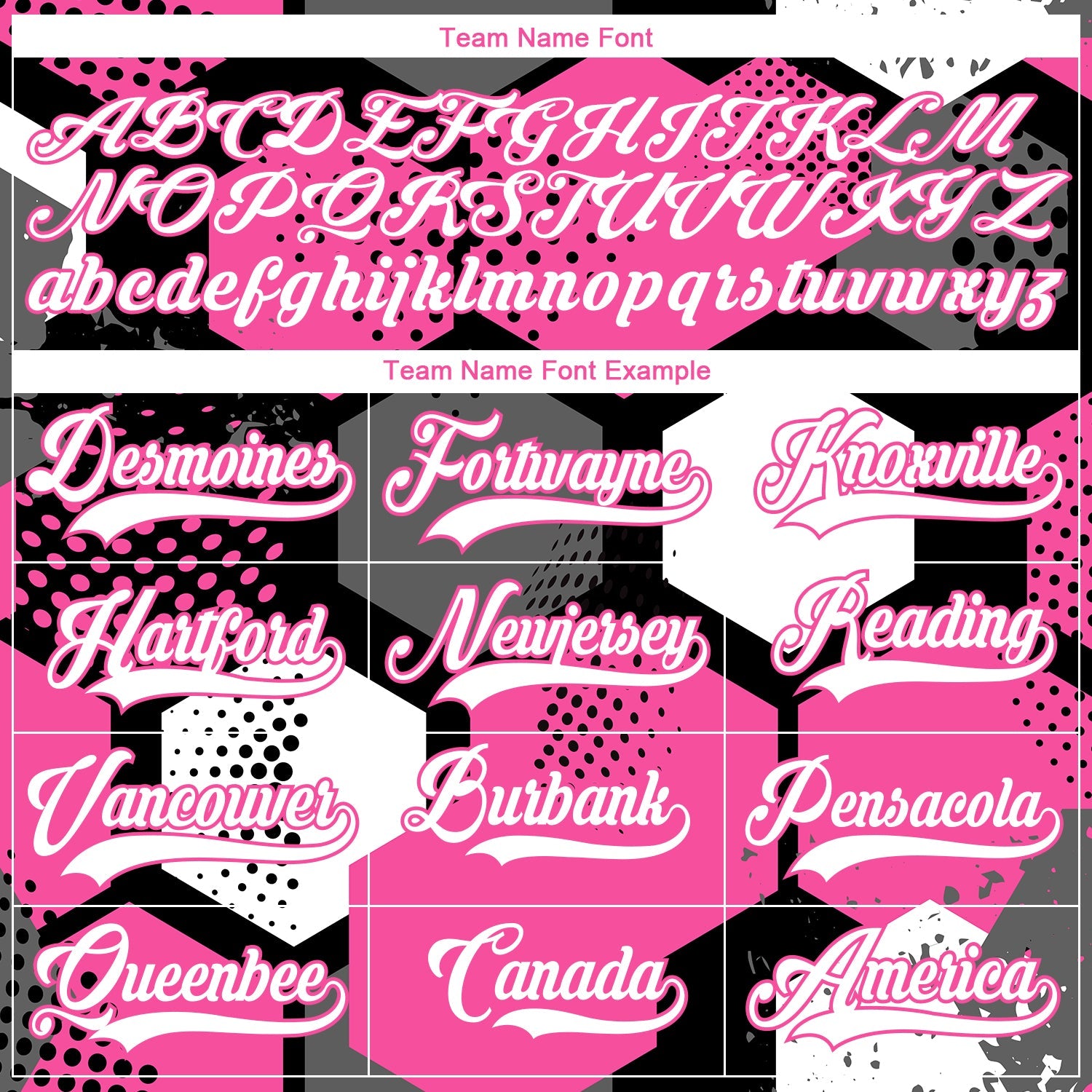 Custom Pink White-Black 3D Pattern Geometric Shape Hockey Lace Neck Jersey