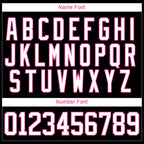 Custom Pink White-Black 3D Pattern Geometric Shape Hockey Lace Neck Jersey
