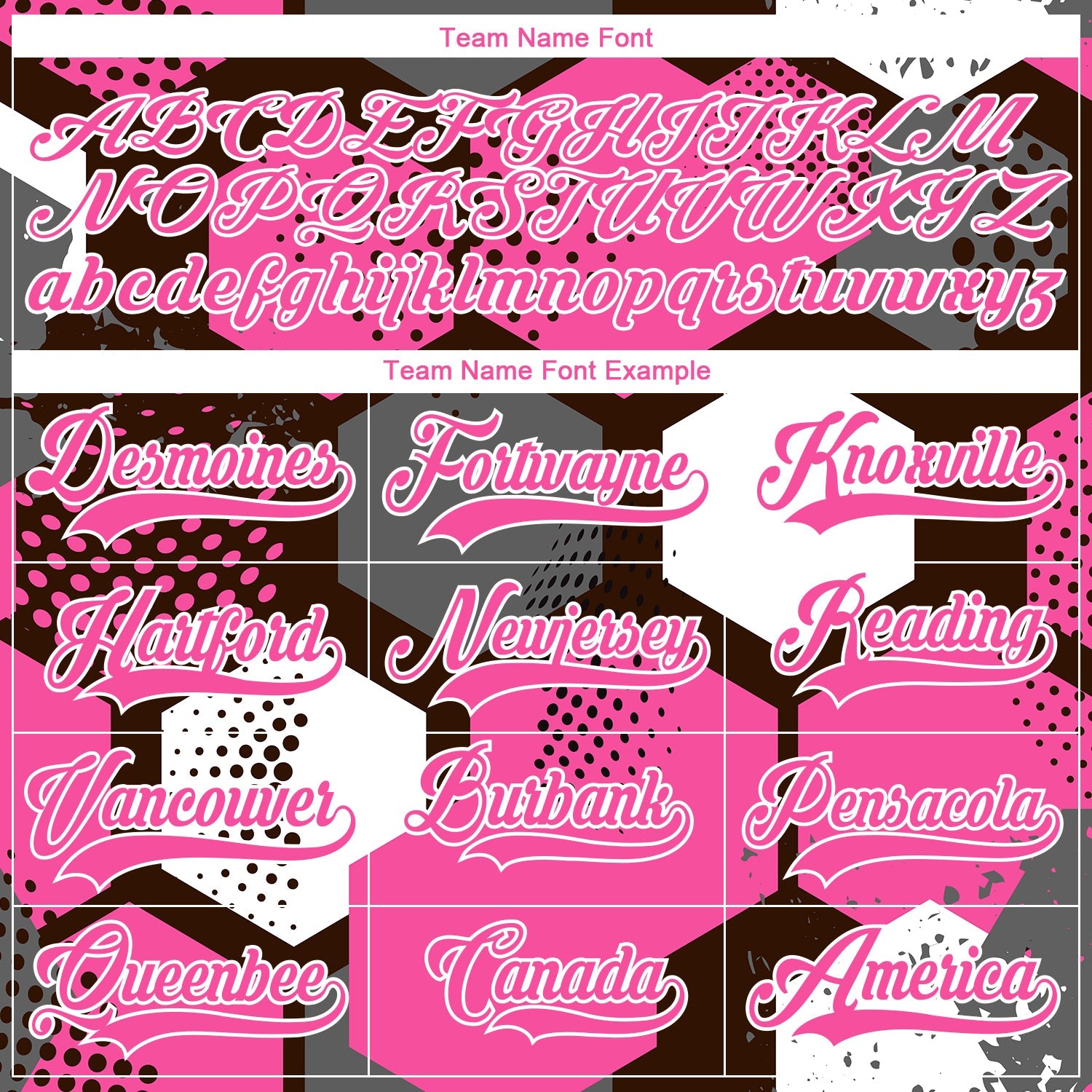 Custom Pink Brown-White 3D Pattern Geometric Shape Hockey Lace Neck Jersey