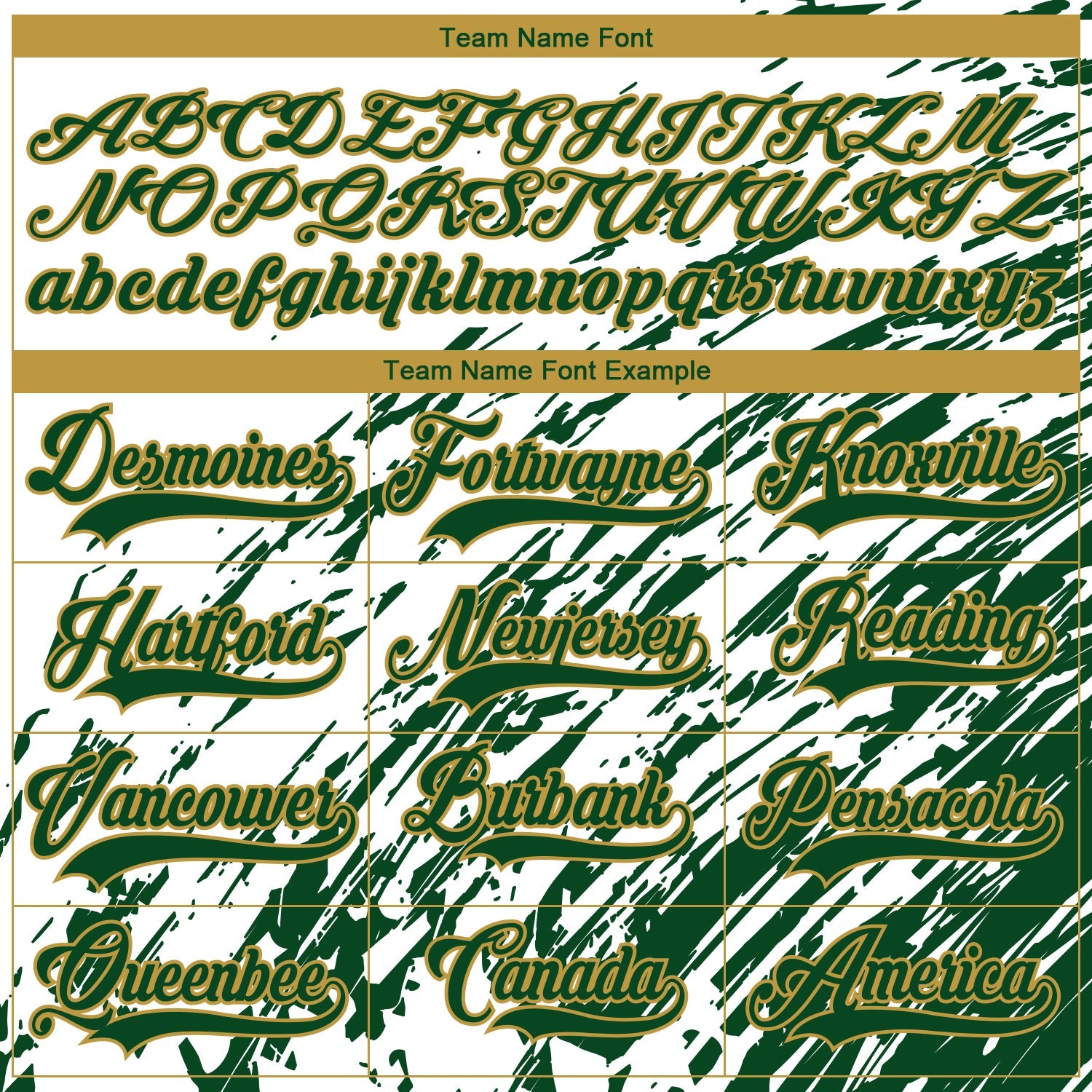 Custom White Green-Old Gold 3D Splash Art Hockey Lace Neck Jersey