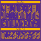 Custom Purple Gold-White 3D Splash Art Hockey Lace Neck Jersey