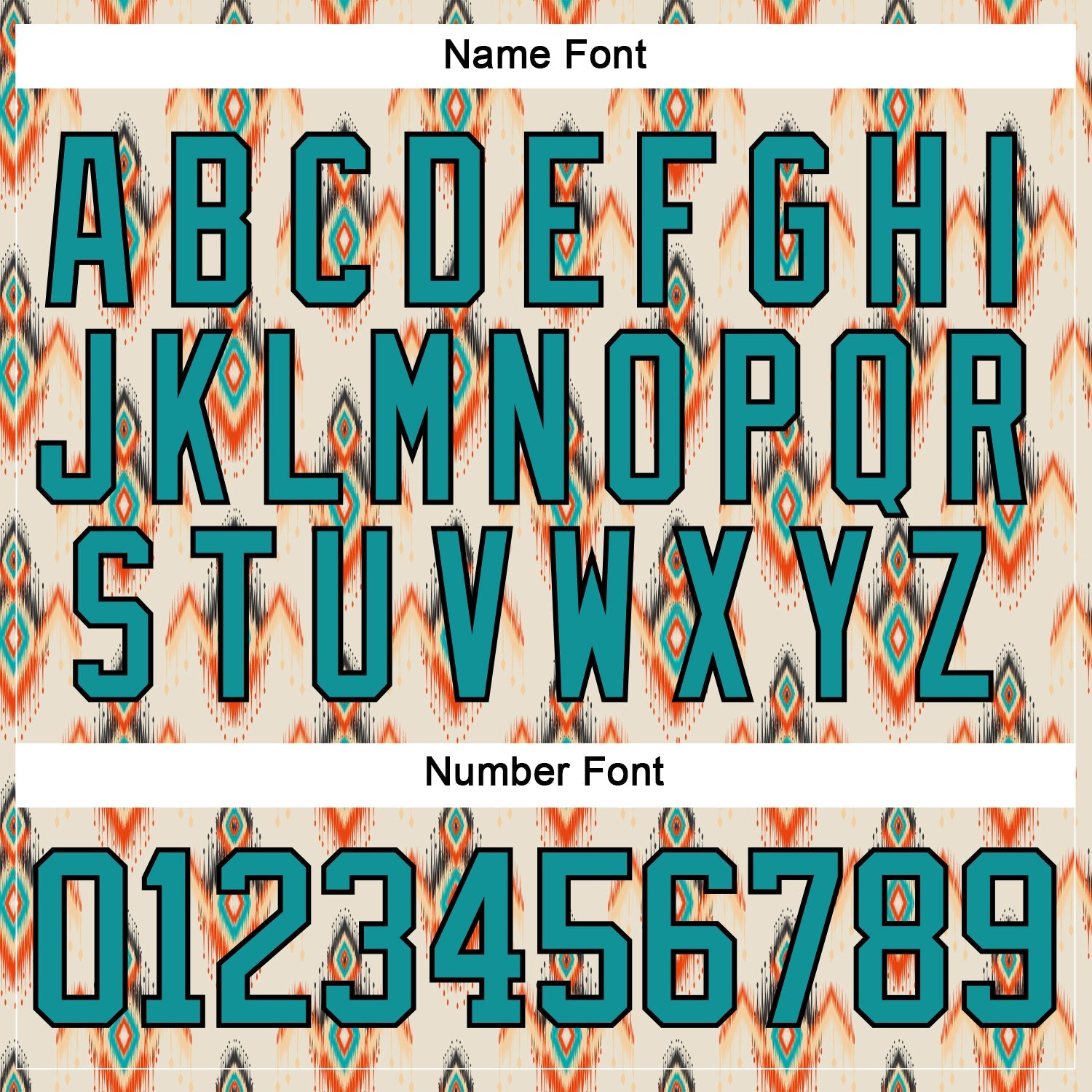 Custom Cream Teal Orange-Black 3D Pattern Native Americans Tribal Indigenous People Hockey Lace Neck Jersey