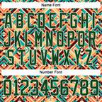 Custom Green Cream 3D Pattern Native Americans Tribal Indigenous People Hockey Lace Neck Jersey