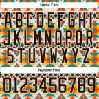 Custom Cream Brown-Orange 3D Pattern Native Americans Tribal Indigenous People Hockey Lace Neck Jersey