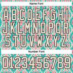 Custom Cream Green Black-Medium Pink 3D Pattern Native Americans Tribal Indigenous People Hockey Lace Neck Jersey