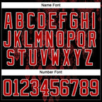 Custom Black Red-White 3D Pattern Native Americans Tribal Indigenous People Hockey Lace Neck Jersey