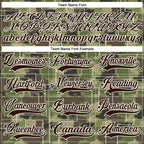 Custom Camo Brown-White 3D Camouflage Pixel Hockey Lace Neck Jersey