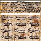 Custom Camo Brown-White 3D Camouflage Grunge Hockey Lace Neck Jersey