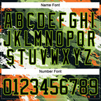 Custom Camo Black-Neon Green 3D Camouflage Hockey Lace Neck Jersey