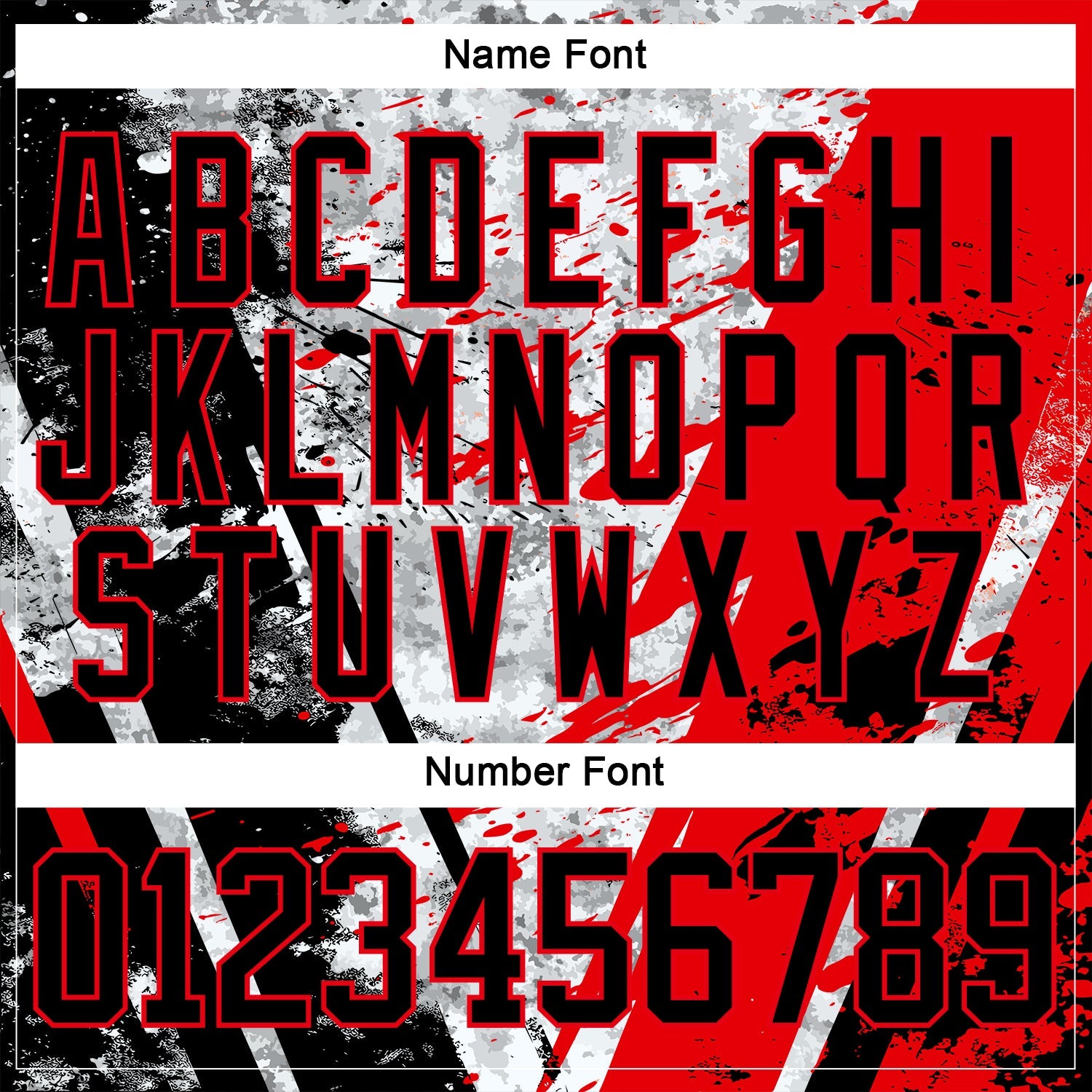 Custom Camo Black-Fire Red 3D Camouflage Grunge Hockey Lace Neck Jersey