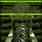 Custom Stitched Black Neon Green-White 3D Pattern Design E-sports Pullover Sweatshirt Hoodie