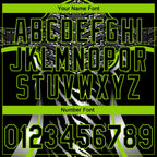 Custom Stitched Black Neon Green-White 3D Pattern Design E-sports Pullover Sweatshirt Hoodie